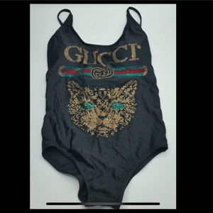 Gucci one piece swimsuit with bling!
